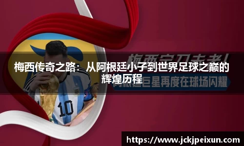 梅西传奇之路:从阿根廷小子到世界足球之巅的辉煌历程